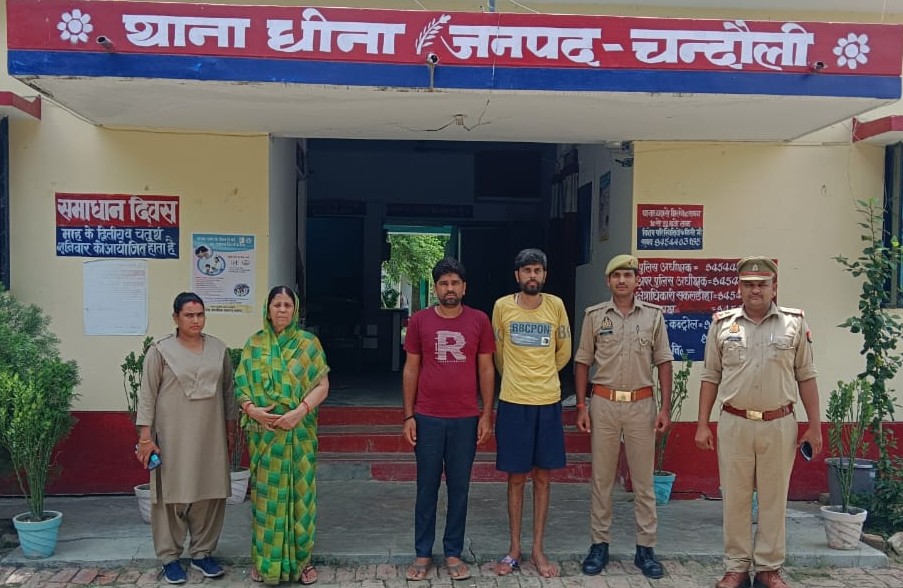 थाना धीना पुलिस द्वारा तीन वारण्टी अभियुक्तों को किया गया गिरफ्तार