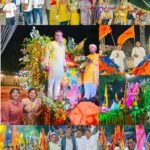 खाटू श्याम हरि कीर्तन मंड़ल ट्रस्ट ने बागपत में निकाली भव्य निशान यात्रा ;