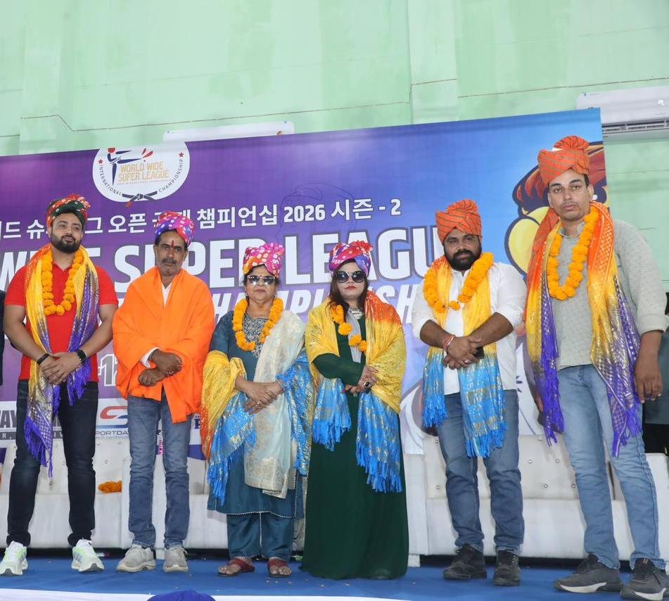 जयपुर इंटरनेशनल ताइक्वांडो चैंपियनशिप, में मुख्य अतिथि बनीं बनारस की ‘मसीहा’ शबा खान, स्लम की 24 बेटियों को दिलाया इंटरनेशनल मेडल;