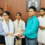 लेडी सिंघम डीसीपी नीतू कादयान  को व्यापार मंडल के पदाधिकारियों ने मोमेंटो, बुके व अंगवस्त्र देकर किए सम्मानित;