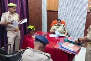 एसपी ने पड़री थाने का वार्षिक निरीक्षण किया;