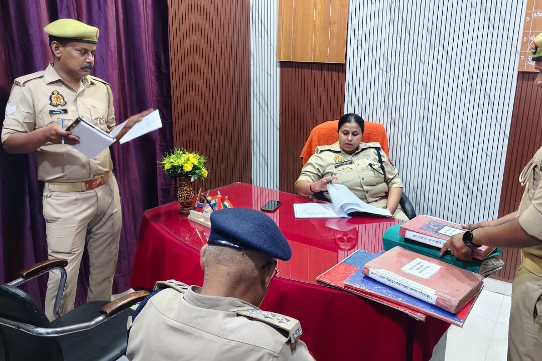 एसपी ने पड़री थाने का वार्षिक निरीक्षण किया;