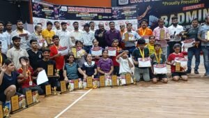 KVN बैडमिंटन एकेडमी में जिला चैंपियनशिप का समापन: 181 खिलाड़ियों को मिले गोल्ड मेडल और ट्रॉफी;