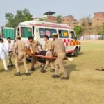 त्योहारों से पहले मीरजापुर पुलिस अलर्ट: दंगा नियंत्रण ड्रिल का पूर्वाभ्यास,एसपी के निर्देशन में पुलिस लाइन में मॉक ड्रिल, शस्त्रों की परखी क्रियाशीलता;