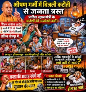 भीषण गर्मी में बिजली कटौती से उबल पड़ा जौनपुर, जनता बोली अब नहीं सहेंगे अंधेरगर्दी;
